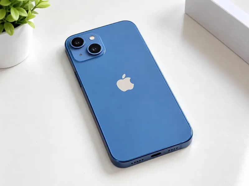 A sharp, well-lit photo of a phone on a white table
