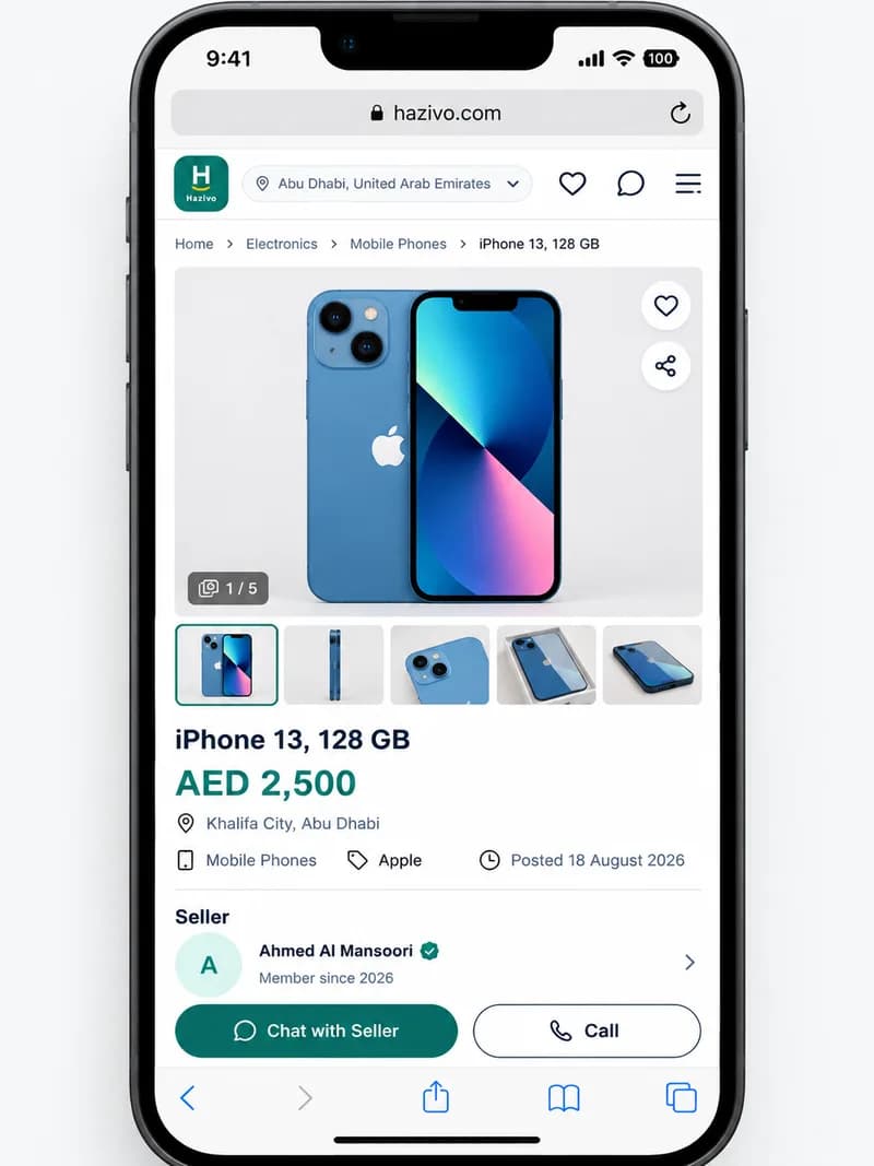 A screenshot of a phone showing a product web page